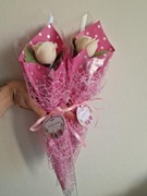 Róża z przybraniem i winietką 