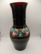 Duży szklany wazon PRL