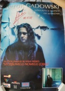 Artur Gadowski plakat,flyer zapowiedź pierwszej solowej płyty z autografem 