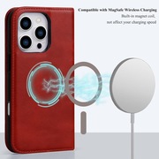 Etui z prawdziwej skóry do iPhone'a 16 Pro max z uchwytem na karty
