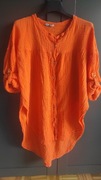 Bluzka koszula pomarańcz S 36 M 38 L 40 oversize
