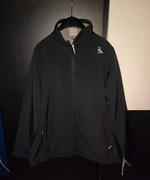 Kurtka czarna wiosenna wiatrówka na zamek ze stójką 