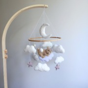 Karuzela do łóżeczka z filcu, handmade baby mobile