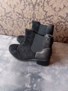 czarne botki 38 sztyblety