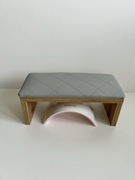 Podpórka poduszka pod dłoń do manicure | ekoskóra | miejsce na lampę UV