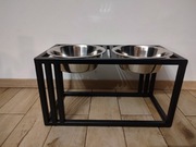 Miska dla psa podwójna, stojak metalowy - 30cm 2x1,8l  Polski Produkt 
