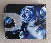 Etui z klapką na magnes do Samsung Z Flip 4 niebieska róża