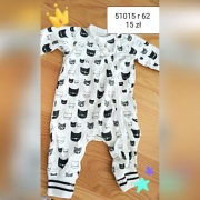 Pajac rampers kombinezon piżamka 62