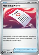 Meddling memo - Playset 4x