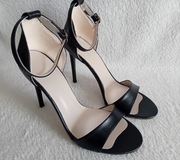 Sandały na szpilce czarne rozmiar 36