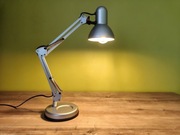 Lampa kreślarska / warsztatowa – regulowana, sprawna pixar szara srebrna