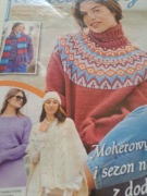 Dzianiny  5/2024. Na zimę torebka,szal,czapka.