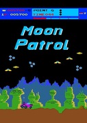 Moon patrol - klasyka gier automaty - pixel art plakat 30x45cm