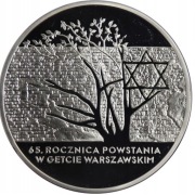 20 zł 2008, 65. rocznica powstania w Getcie 