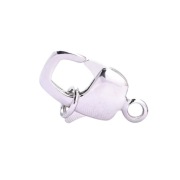 Zapięcie Lobster, Rodowane, 16,5x10 mm., 1 szt.