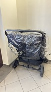 LEKKI WÓZEK SPACEROWY BLIŹNIACZY ROK PO ROKU 2w1 DUŻE KOŁA AKCESORIA 0-22KG