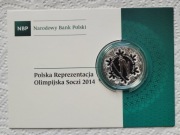 Zestaw 10 zł i 2 zł 2014 r. Polska reprezentacja Soczi, blister, folder