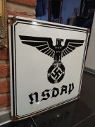 DUŻY Szyld Tablica NSDAP  Niemcy 2 wojna swiatowa wehrmacht