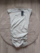 Szara sukienka z marszczeniami New Nasty Gal 38/M