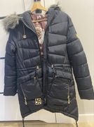 Granatowa kurtka damska zimowa S/M