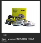 Klocki i tarcze hamulcowe przód 283mm firmy Textar