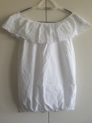 Biała bluzka hiszpanka - rozmiar 38