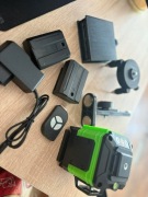 Laserowa poziomica 3D/4D – laser krzyżowy 360° + akcesoria