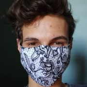 Maseczka ochronna bawełniana PROFILOWANA