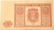 *PRL Banknot NBP 1 Złoty 1946 bez Nr Serii