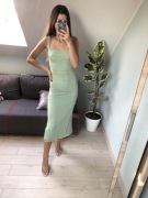 Piękna pistacjowa sukienka