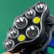 Latarka czołowa LED USB 2x18650 akumulatory