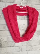 Komin szalik malinowy