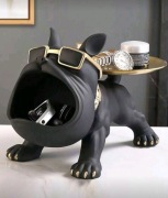 Nowoczesna figurka psa z tacką – organizer / dekoracja do salonu – NOWY