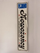 Tablica samochodowa na wesele ozdobna