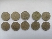 Zestaw 10 monet 20 zł Marceli Nowotko 1976 rok bez znaku mennicy 