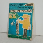 Wielkie Jeziora Mazurskie mapa turystyczna 1982 skala 1:120 000