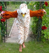 Sowa sówka pluszowy  strój przebranie 7/8 Lat_122/128 cm