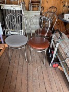 krzesła brązowe eko skóra x8 + niebieskie materiał x4, cena za szt