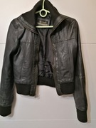 Heeli  S pilotka skóra naturalna vintage 2yk czarna slim fit 