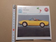 kolekcjonerska karta samochodu  Fiat Dino Spider