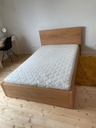 Łóżko fornir dąb z materacem