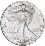 Srebrna moneta Amerykański Orzeł 2022 - 1 oz uncja Ag999. Czytaj opis
