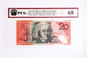 Australia 20 dolarów z 2007 roku grading PCG Superb Gem UNC 68 PP 