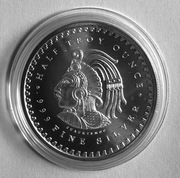 Srebrny Medal Aztec Calendar silver round 1/2 oz