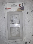 Ramka podwójna pozioma BIAŁA LEGRAND VALENA