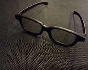 Okulary 3D do oglądania filmów w 3D trójwymiar trójwymiarowe czarne 