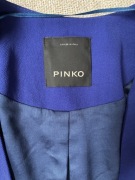Kobaltowa marynarka PINKO | elegancka, bez zapięcia | rozmiar 40
