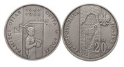 Moneta Ag 20 zł Srebro Silver Pamięci Ofiar Getta w Łodzi