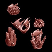 Rośliny podmorskie do baz i dioram - 20 sztuki