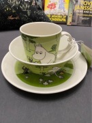 Moomin green ceramic  set